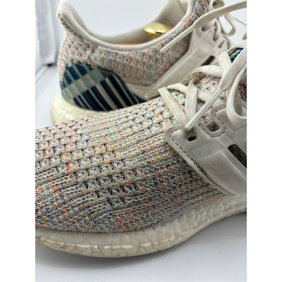 Women's Adidas Ultra Boost Athletic Shoes Size 10 Beige Multi-color - Picture 11 of 16